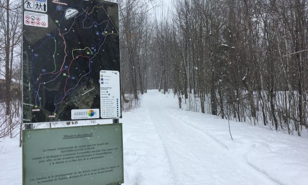 Randonnée aux flambeaux à Asbestos le 15 février