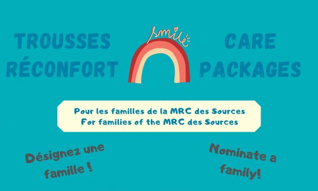 Des trousses spéciales pour les familles de la MRC des Sources