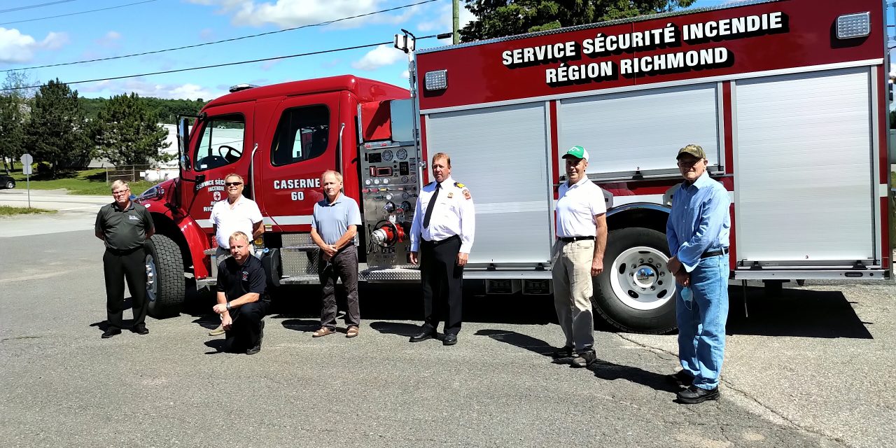 Un nouveau camion incendie pour la région de Richmond