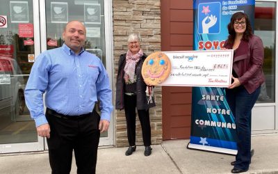6 867 Biscuits sourire au profit de la Fondation du CSSS des Sources