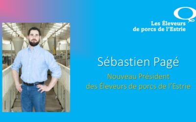 Entrevue : Sébastien Pagé, président des Éleveurs de porcs de l’Estrie