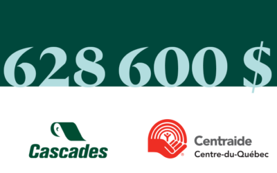 Cascades et ses employés amassent plus de 600 000$ pour Centraide