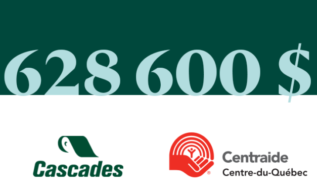 Cascades et ses employés amassent plus de 600 000$ pour Centraide