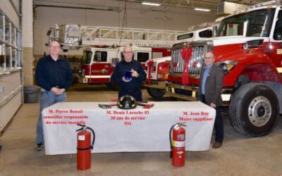 Val-des-Sources souligne le travail de ses pompiers