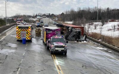 Le secteur de la 249 près de l&rsquo;autoroute 55 à éviter à Windsor en raison d&rsquo;une embardée qui a fait un blessé
