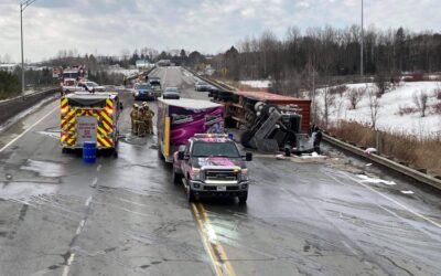 Le secteur de la route 249 près de l&rsquo;autoroute 55 à Windsor à éviter en raison d&rsquo;une embardée