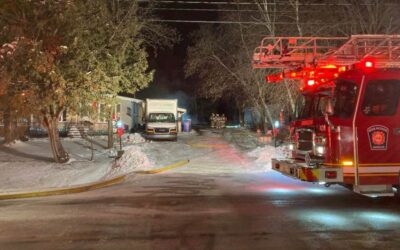 Incendie dans un garage résidentiel à St-François-Xavier-de-Brompton