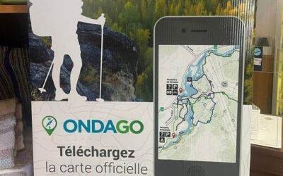 La carte des sentiers de La Poudrière de Windsor disponible sur ONDAGO