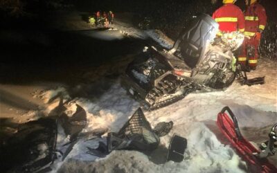 Un motoneigiste blessé dans le Canton de Melbourne