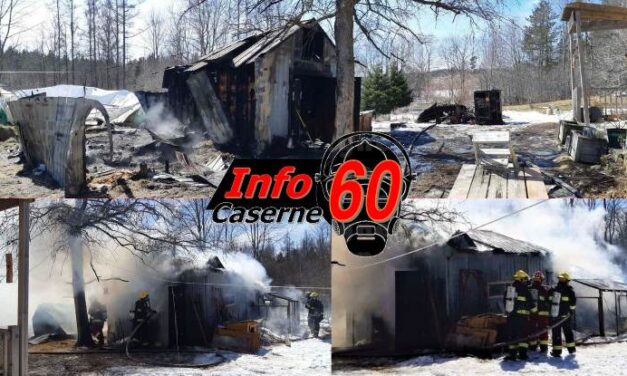 Incendie dans un bâtiment agricole dans le canton de Melbourne