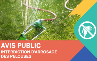 Interdiction d’arrosage et de remplissage de piscine à Victoriaville