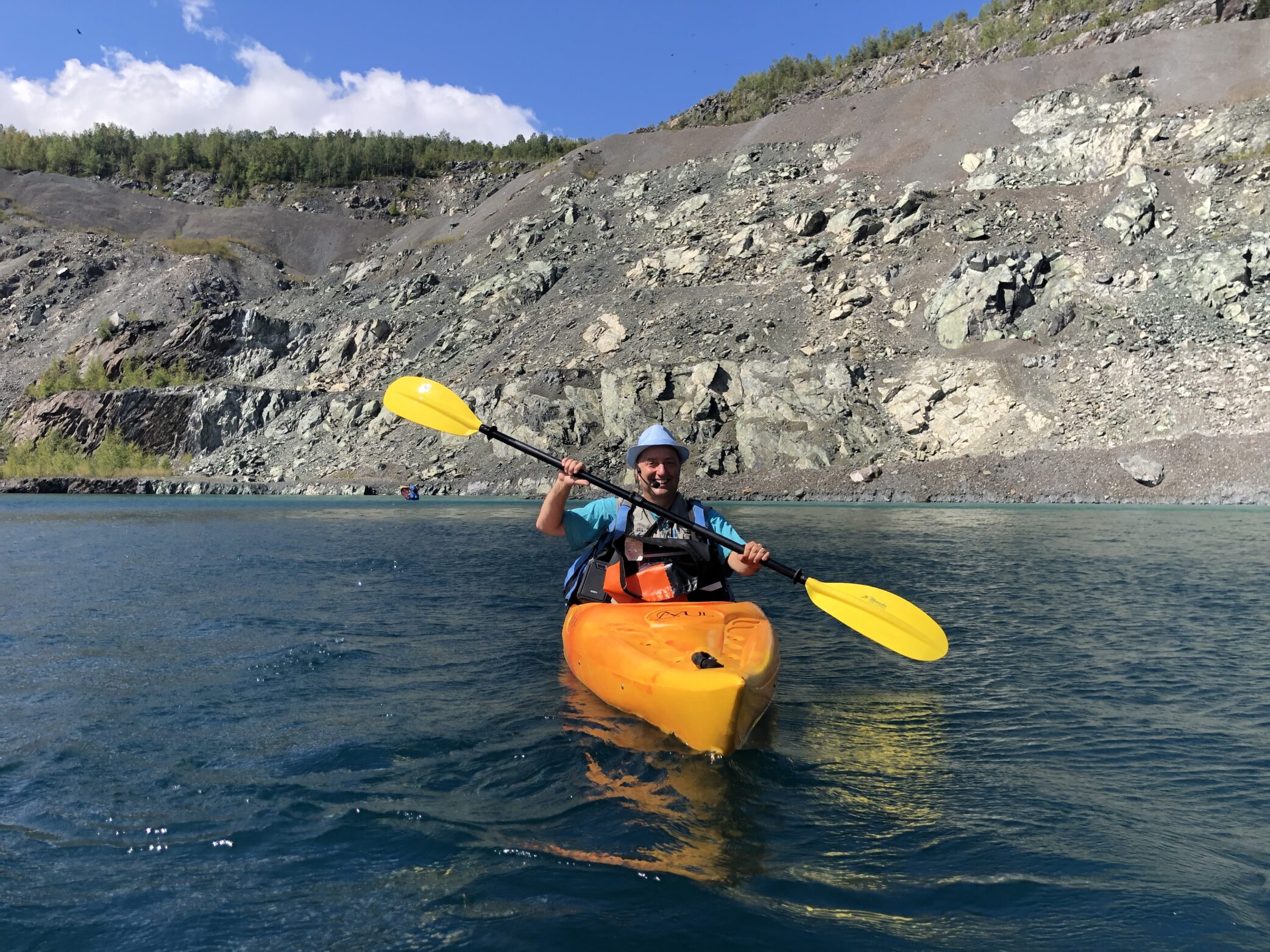Entrevue : David Martel, Mine Jeffrey en kayak