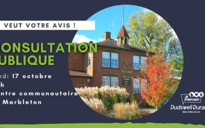 Dudswell tient une consultation de type speed dating