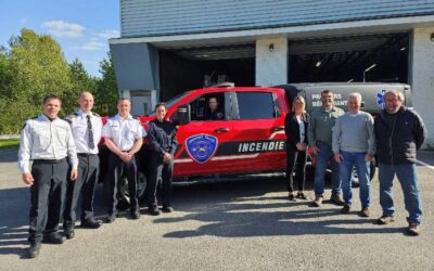 Nouveau véhicule d’incendie à la caserne de Kingsey Falls 