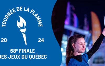 La flamme des Jeux du Québec de passage à Val-des-Sources