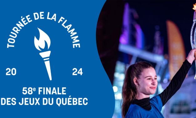 La flamme des Jeux du Québec de passage à Val-des-Sources