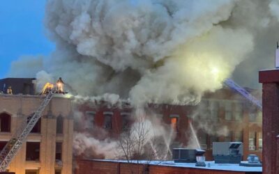 Incendie au centre-ville de Sherbrooke