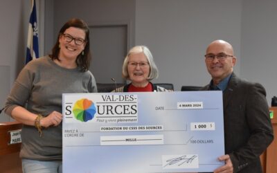 2500 $ pour des organismes de Val-des-Sources