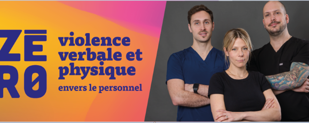 Campagne pour contrer la violence envers le personnel du CIUSSS MCQ