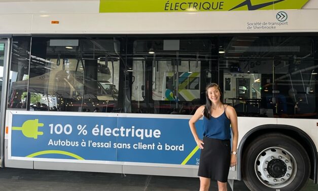 Un autobus électrique à Sherbrooke