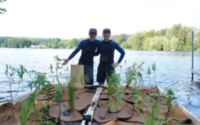 Les joyeux patenteux : une île filtrante à Dudswell