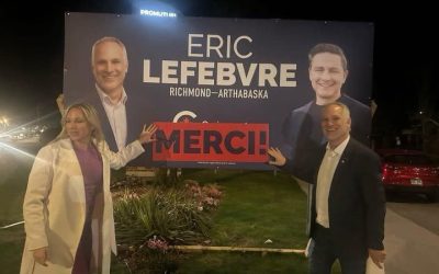 Eric Lefebvre élu dans Richmond-Arthabaska