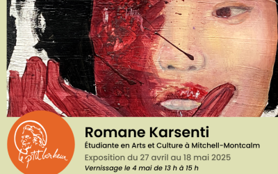 Vernissage d’une artiste de 13 ans au P’tit bonheur