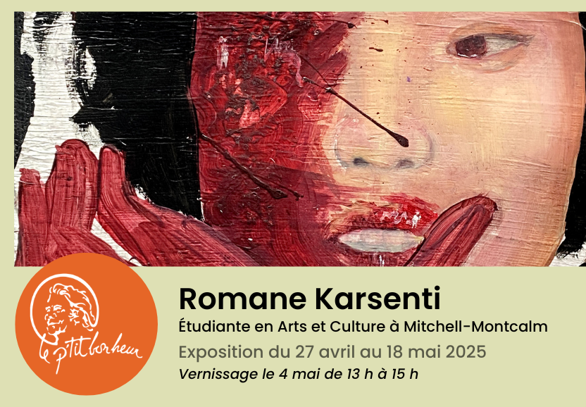 Vernissage d’une artiste de 13 ans au P’tit bonheur