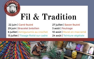 Nouvelle série d’ateliers au Moulin à laine d’Ulverton