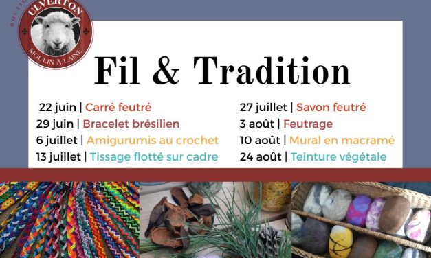 Nouvelle série d’ateliers au Moulin à laine d’Ulverton