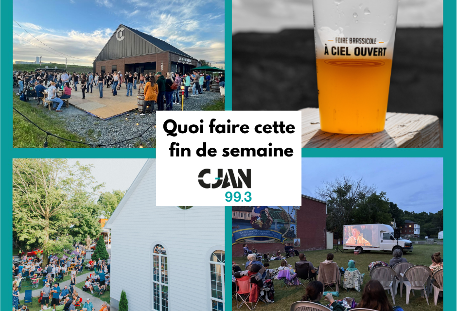 Quoi faire cette fin de semaine – 1er au 3 août 2025