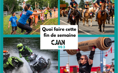 Quoi faire cette fin de semaine – 25 au 27 juillet 2025
