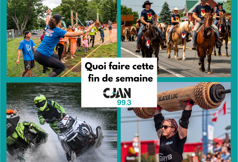 Quoi faire cette fin de semaine – 25 au 27 juillet 2025