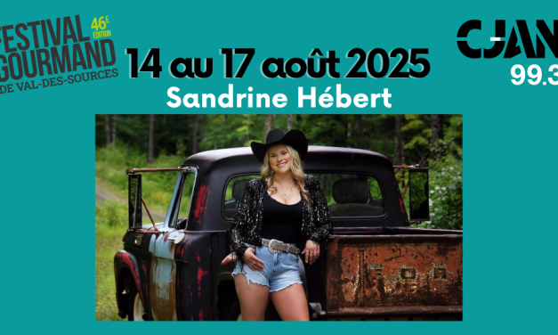 Entrevue avec Sandrine Hébert, en spectacle à Val-des-Sources