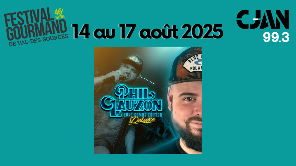 Entrevue avec Phil Lauzon, en spectacle jeudi au Festival gourmand de Val-des-Sources