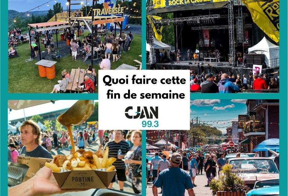 Quoi faire cette fin de semaine – 8 au 10 août 2025