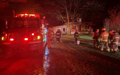 Résidence lourdement endommagée par un incendie à Saint-François-Xavier-de-Brompton