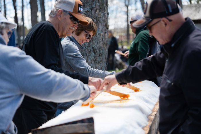 Les visiteurs nombreux au Festival des sucres